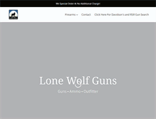 Tablet Screenshot of lonewolftradingco.net